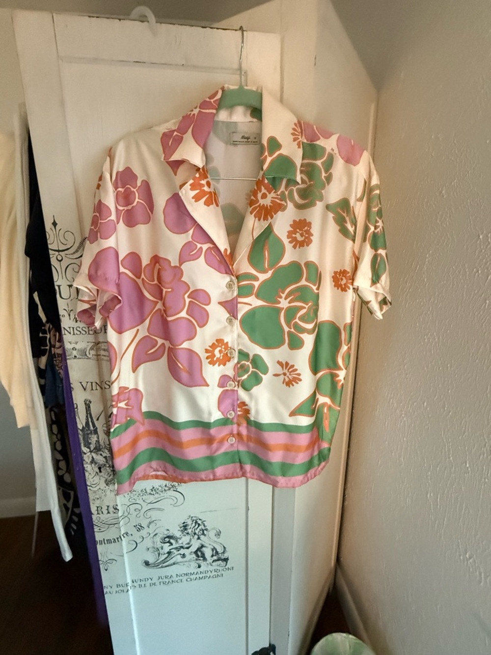 NWOT Anthropologie Maaji Floating Blooms Noise Cover Up Shirt - Picture 7 of 16